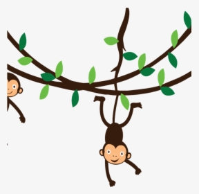 Hanging Monkey Tattoo - Jungle Vines Clip Art, HD Png Download, Transparent PNG