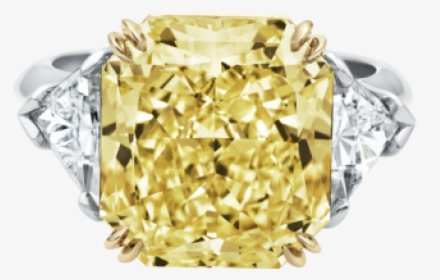 Harry Winston 3 Stone Yellow Diamond, HD Png Download, Transparent PNG