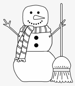 Background Courtesy Of - Snow Man Clip Art Black And White, HD Png Download, Transparent PNG