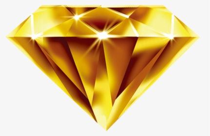 Designer Diamond Gold Yellow Free Download Png Hq Clipart - Gold Diamond Png, Transparent Png, Transparent PNG