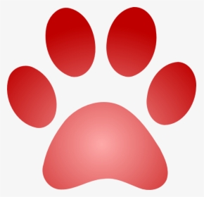 Transparent Dog Paw Print Clipart - Red Lion Paw Print, HD Png Download, Transparent PNG