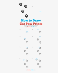How To Draw Cat Paw Prints - Electric Blue, HD Png Download, Transparent PNG