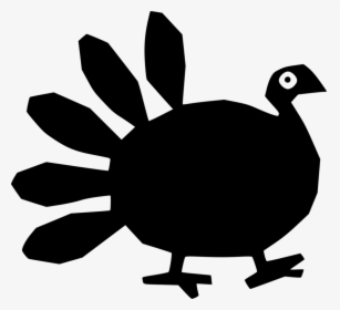 Turkey Clip Art Silhouette - Turkey Clipart Silhouette Black And White, HD Png Download, Transparent PNG