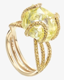 Orw1060pdy8-12 - A - Raw Yellow Diamond Ring, HD Png Download, Transparent PNG