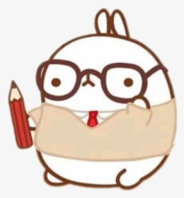 Molang Smart Clipart , Png Download - Molang In Glasses Transparent, Png Download, Transparent PNG