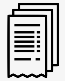 Clip Art Line Cartoon Text Font - Invoice Bill Vector Png, Transparent Png, Transparent PNG