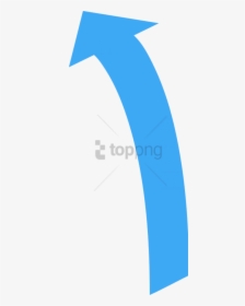 Arrow Curved Png - Blue Arrow Pointing Up Png, Transparent Png, Transparent PNG