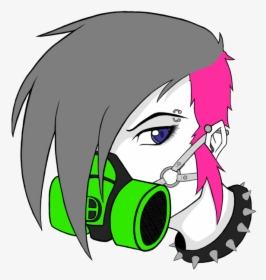 Gas Mask Girl By Wraithdragon - Drawings Gas Masks Anime, HD Png Download, Transparent PNG