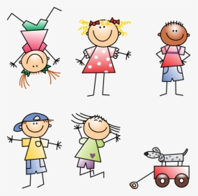 Kids, Drawing, Girl, Boy, Child, Children, Kids Drawing - Kids Outline, HD Png Download, Transparent PNG