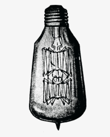 Free Of A Vintage Light Bulb - Vintage Lightbulb Clipart, HD Png Download, Transparent PNG