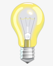 Clip Art Incandescent Lamp Electricity Free - Bombilla Encendida, HD Png Download, Transparent PNG