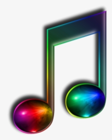 Rainbow Music Notes Clipart, HD Png Download, Transparent PNG