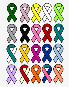 Clipart - All Cancer Ribbon Png, Transparent Png, Transparent PNG