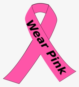 Wear Pink Breast Cancer Ribbon, HD Png Download, Transparent PNG