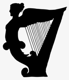 Celtic Harp String Instruments Musical Instruments - Silhouette Images Of Music Instruments, HD Png Download, Transparent PNG