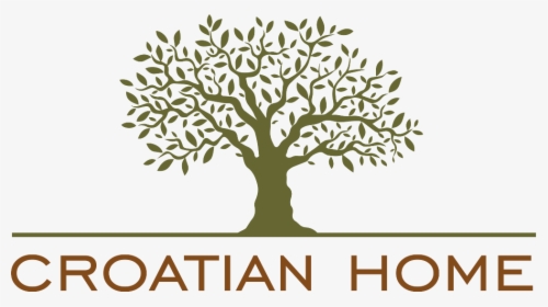 Croatian Home Logo - Olive Tree Silhouette Png, Transparent Png, Transparent PNG