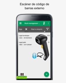 Escáner De Código De Barras Externo - Smartphone, HD Png Download, Transparent PNG