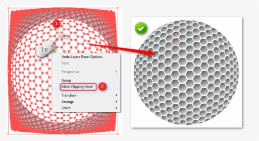 How To Create A Golf Ball In Illustrator - Dots In Concentric Circles, HD Png Download, Transparent PNG