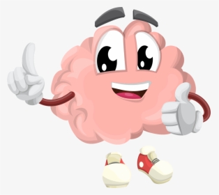 Brain, Character, Organ, Smart, Eyes, Hands, Shoes - Brain Giving Thumbs Up, HD Png Download, Transparent PNG