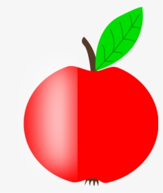 Apple Clipart, Vector Clip Art Online, Royalty Free - Apple 2 Leaf, HD Png Download, Transparent PNG