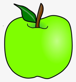 Green Delicious Apple Clip Art - Clipart Cartoon Green Apple, HD Png Download, Transparent PNG