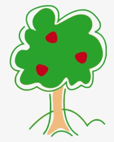 Apples Vector Tree - Cute Apple Tree Clipart, HD Png Download, Transparent PNG