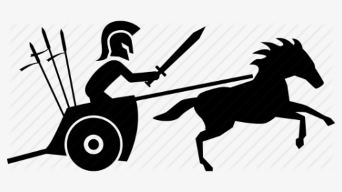 Chariot Drawing Trojan - Gladiator Icon, HD Png Download, Transparent PNG