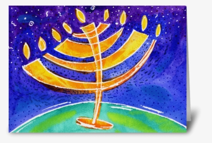 Hanukkah 2 Greeting Card - Greeting Card, HD Png Download, Transparent PNG