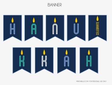 Hanukkah Banner Printable, HD Png Download, Transparent PNG