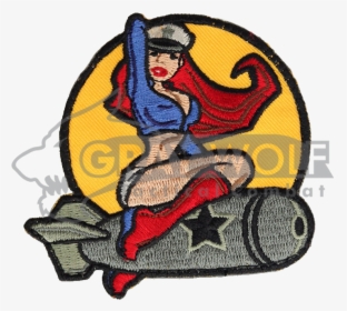 Wwii Us Army Isaf B52 Air Pinup Girl Full Color Usa - B52 Bomb Pin Up Girl, HD Png Download, Transparent PNG