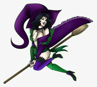 Witch Pinup - Cartoon, HD Png Download, Transparent PNG