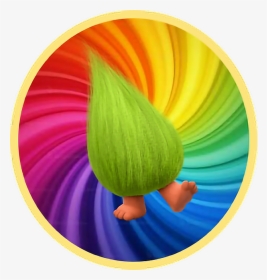 Trolls Rainbow Png - Rainbow Trolls Logo Png, Transparent Png, Transparent PNG