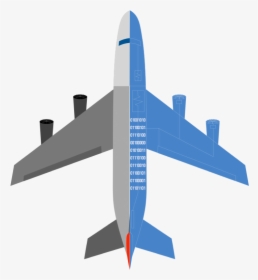 Airplane Aircraft Silhouette - Airplane, HD Png Download, Transparent PNG