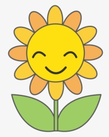 Sunflower With Character Clip Art, HD Png Download, Transparent PNG