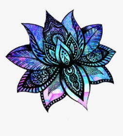 #flower #doodle #space - Kwiat Lotosu Wzór Tatuażu, HD Png Download, Transparent PNG