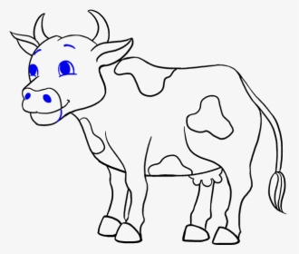 15 Drawing Cow Sketch For Free Download On Mbtskoudsalg - Drawing Picture Of Cow, HD Png Download, Transparent PNG