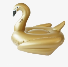 Sunfloats Inflatable Gold Swan Pool Floats - Swan, HD Png Download, Transparent PNG