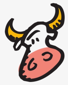 Cartoon Cow Face 11, Buy Clip Art - Bull Face Clipart, HD Png Download, Transparent PNG