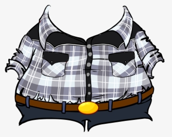 G Billy Plaid Shirt And Jeans - Checkered Shirt Clipart Png, Transparent Png, Transparent PNG