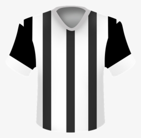 Fútbol, Jersey, Camiseta, Camisa, Polo - Black & White Football Shirt Png, Transparent Png, Transparent PNG