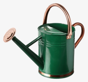 Green Watering Can With Copper Details - Watering Can, HD Png Download, Transparent PNG