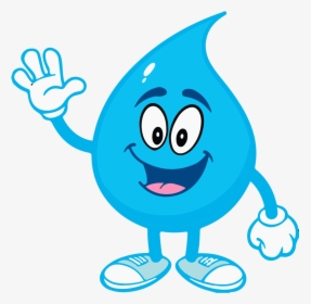 Drop Water Clip Art - Water Drop Cartoon Png, Transparent Png, Transparent PNG