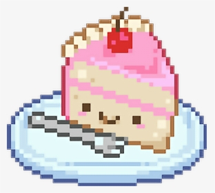 Pastry Drawing Food - Pixel Cake Gif Transparent, HD Png Download, Transparent PNG