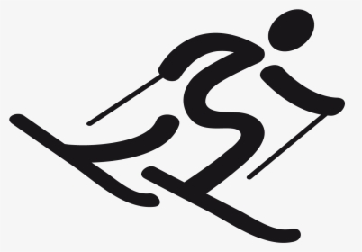 Skiing Png Images Free - Alpine Skiing Olympic Symbol, Transparent Png, Transparent PNG