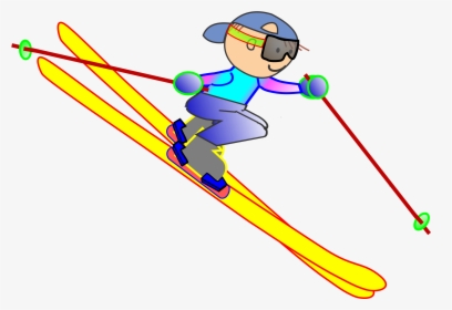 Skis Drawing Guy - Skier Clip Art, HD Png Download, Transparent PNG