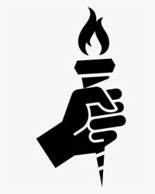 Torch, Hand, Silhouette, Fire, Flaming, Clutching, - Mano Con Antorcha Png, Transparent Png, Transparent PNG