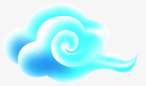This Graphics Is Sky Blue Cloud Cartoon Transparent, HD Png Download, Transparent PNG