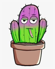 Cute Cactus Messages Sticker-8 - Hedgehog Cactus, HD Png Download, Transparent PNG