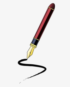 Fountain Pen Writing Mousepad Clipart , Png Download - Ink Pen Clipart, Transparent Png, Transparent PNG