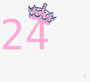 Number 24 In Pink - Number 7 Design Pink, HD Png Download, Transparent PNG